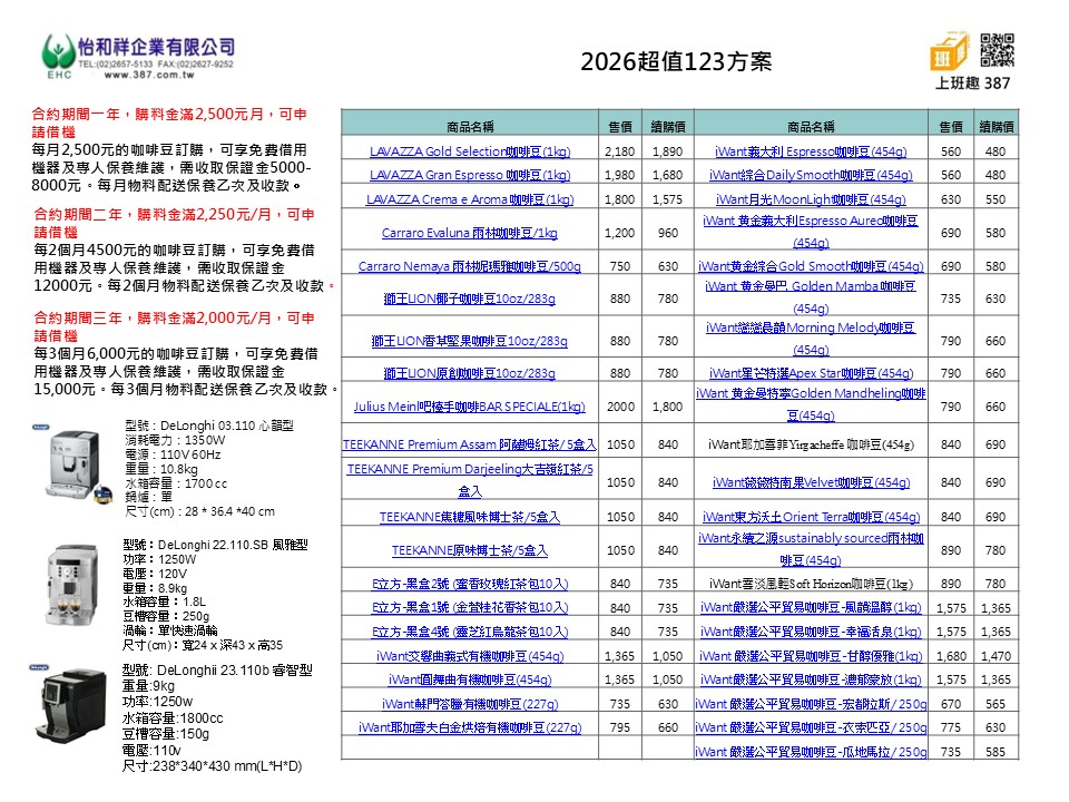 DeLonghi ESAM 03.110 ���������۰ʩ@�ؾ�(�W��123���)